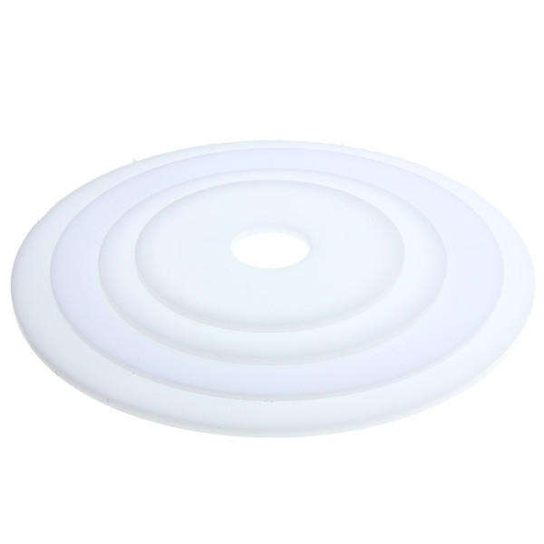 3mm Thick Round White Acrylic Disc Ring Laser Cut Plastic Circles