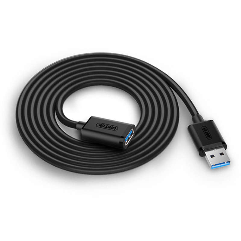 UNITEK Y-C457BBK USB 3.0 Extension Cable 1M Length for Printer Webcam, Security Camera
