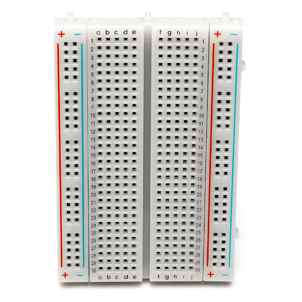 8.5 x 5.5cm 400 Tie Points 400 Holes Solderless Breadboard Bread Board with 65pcs Male To Male Bread