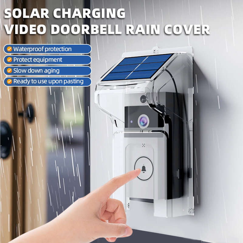 U9 Intelligent Visual Doorbell with Night Vision 720P HD Camera Two-Way Audio Solar-Powered Rainproo