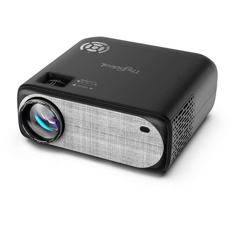 [5G WIFI] ThundeaL TD97 Full HD Projector Wireless Cast Screen 7800 Lumens 4-Point 6D Keystone Corre