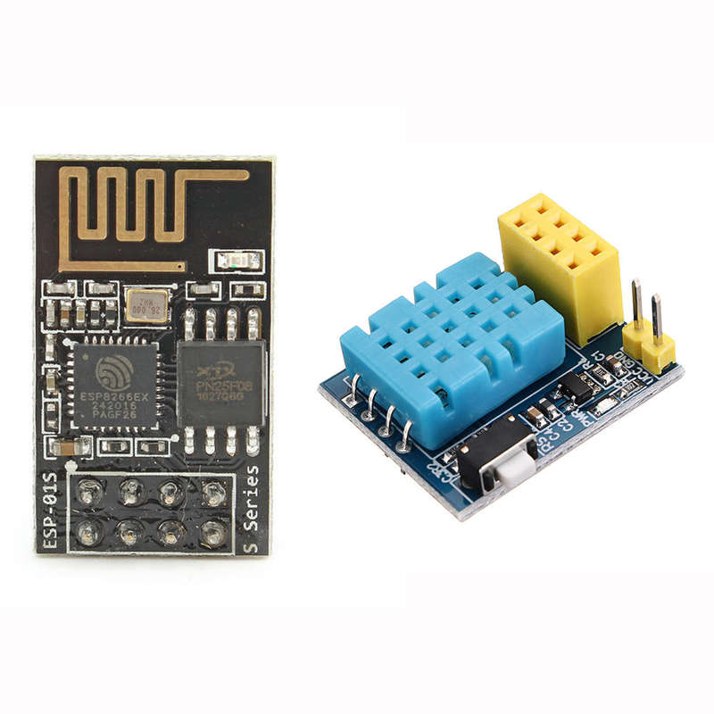 ESP8266 ESP-01 ESP-01S DHT11 Sensor Temperature and Humidity WiFi Node Module + ESP8266 ESP-01S Remo