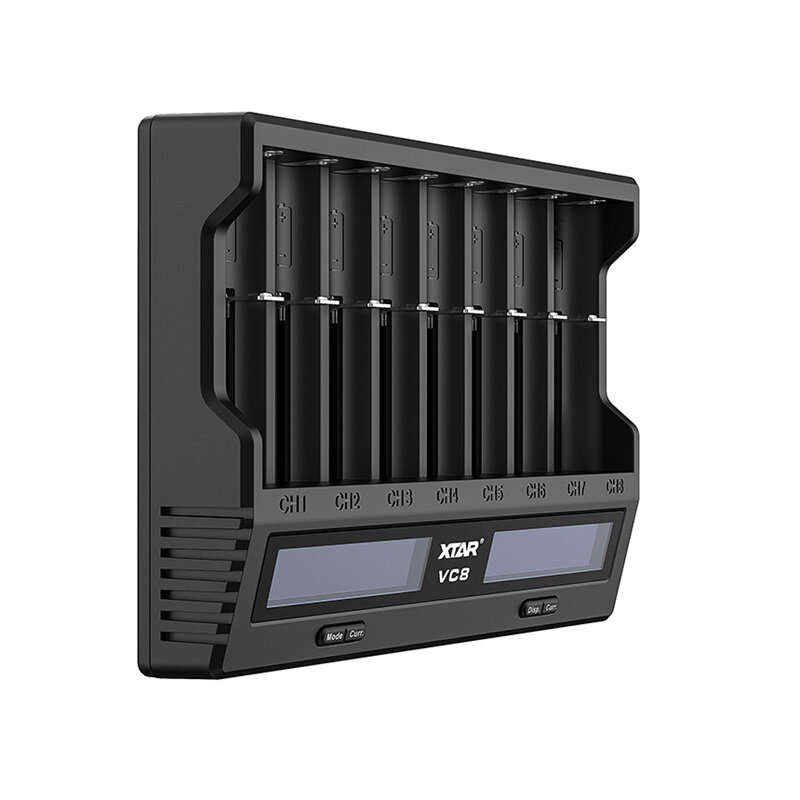 XTAR VC8 21700 18650 Intelligent Battery Charger Type-C Fast Charging Smart Charger LCD Display Li-i
