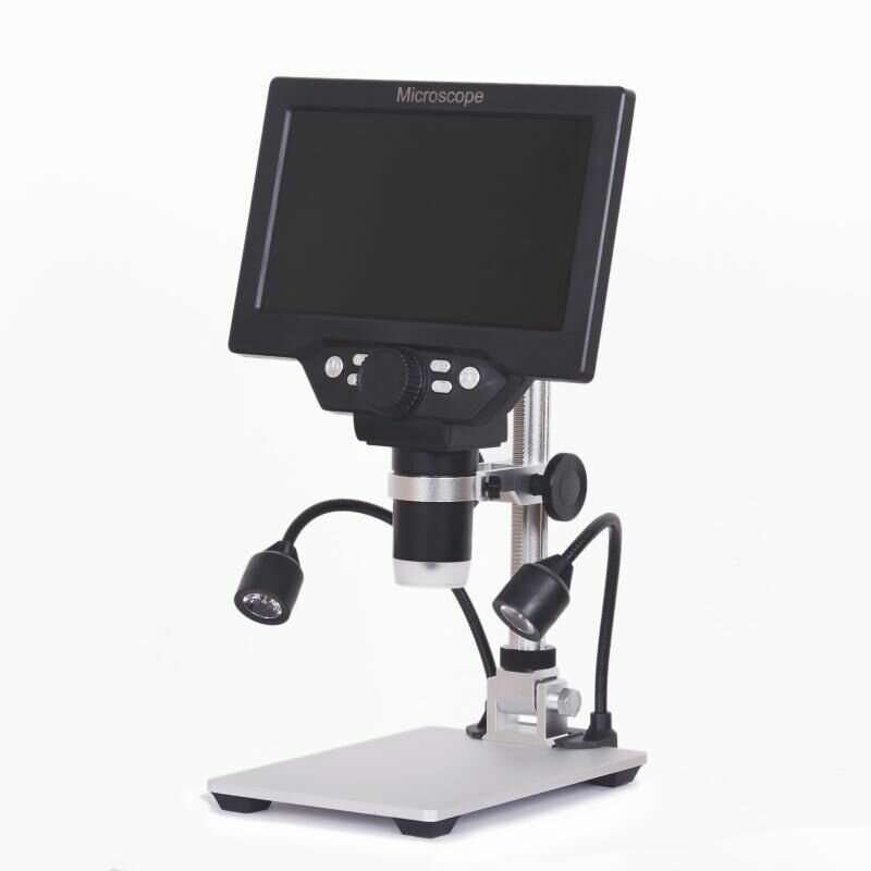 G1200D Digital Microscope 12MP 7 Inch Large Color Screen Large Base LCD Display 1-1200X Continuous w