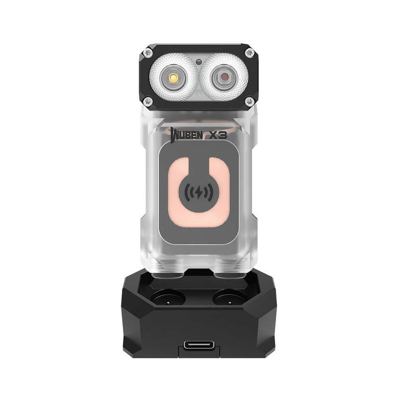 WUBEN X3 Owl 700LM Mini LED Keychain Flashlight 180 Rotating Head Best EDC Flashlight Wireless Charg
