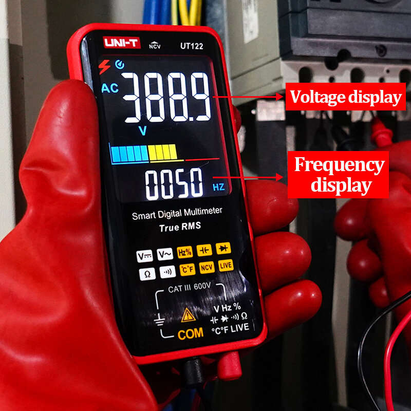 UNI-T UT121 UT122 Smart Professional Digital Multimeter Dual Display Mode NCV LIVE Tester True RMS I