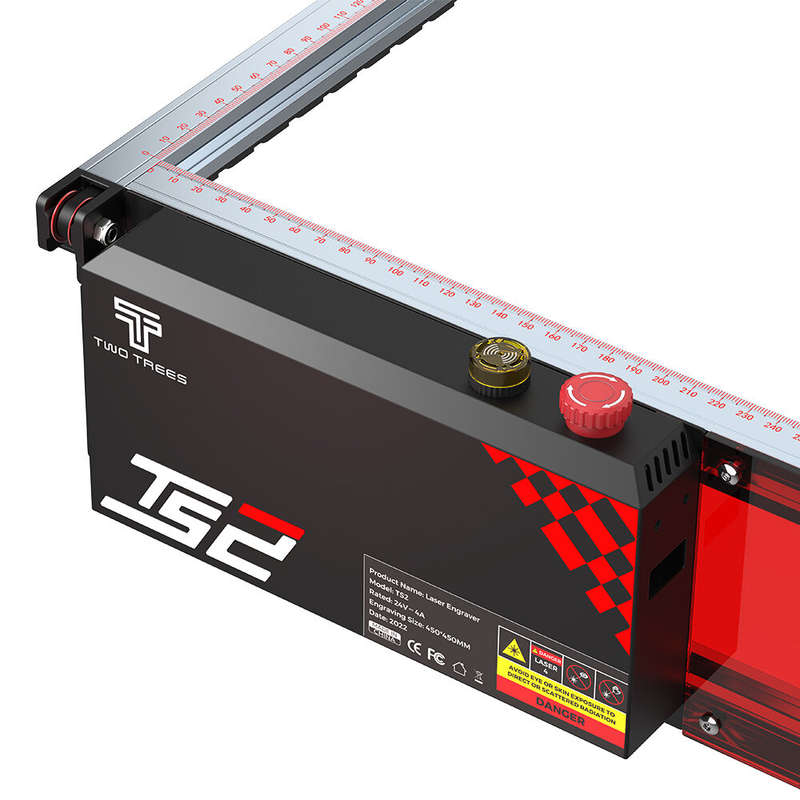 TWOTREES TS2 Laser Engraver Professional Laser Engraving Machine 450mm*450mm Large Engraving Area 10