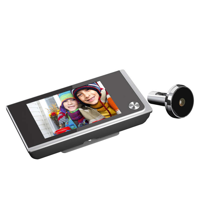 Digital LCD Peephole Viewer High-definition Photo Visual Monitoring Door Bell Cat Eye Camera Doorbel