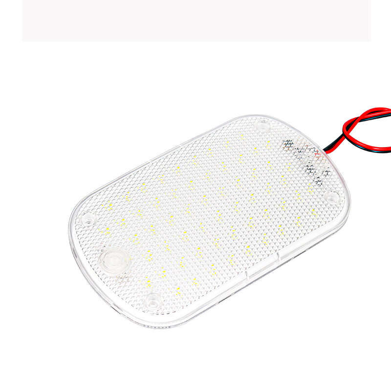 60LED Car Interior Light Bright Transparent Shell Cargo Lighting Cabin Lamp for 12-85V Car Trucks RV