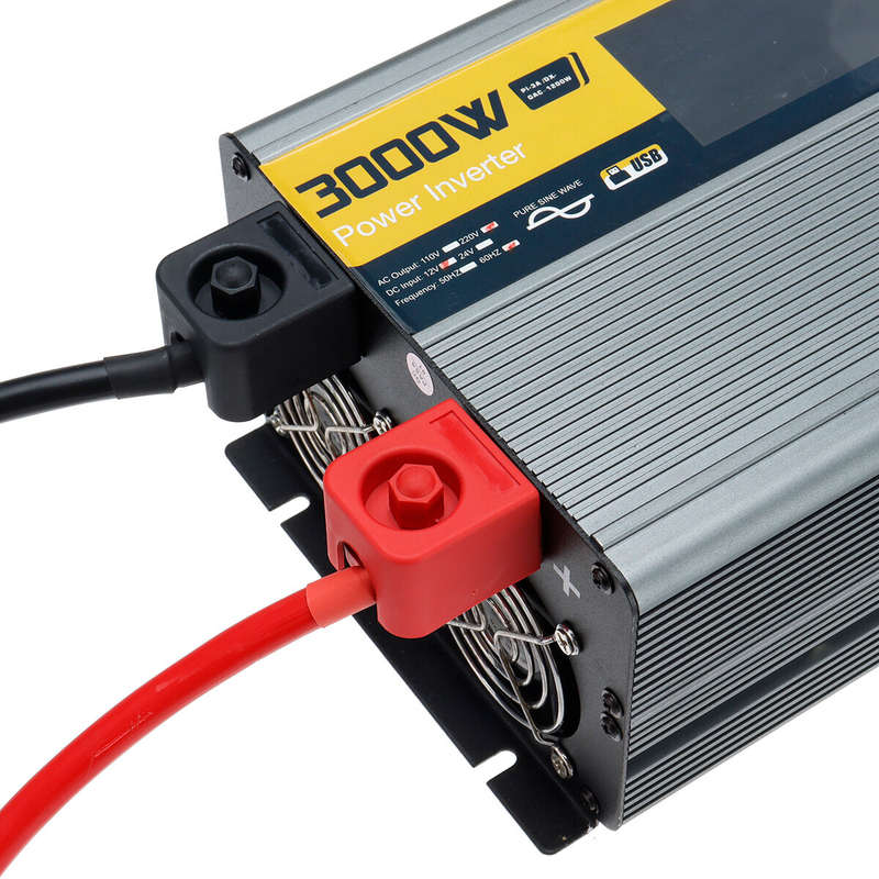 Excellway 1000/2000/3000/4000/6000W(Peak) Car Power Inverter 220V 60Hz DC 12V/24V Converter with LCD