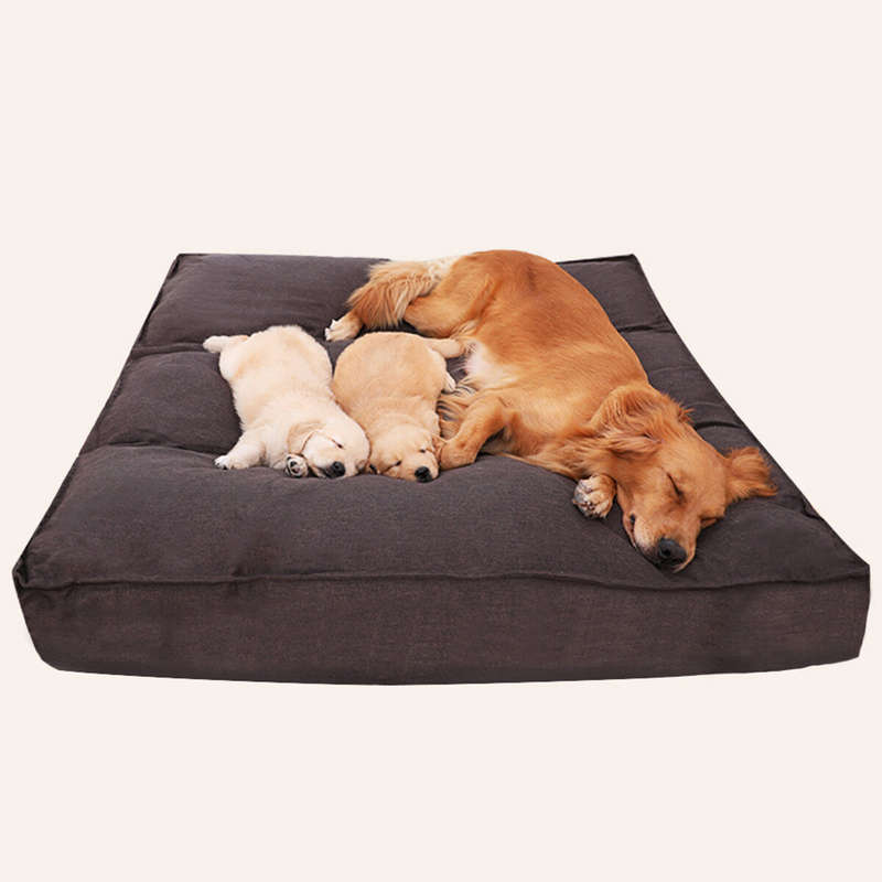 Pet Calming Bed Soft Warm Cat Dog House Small Large Washable Mat Detachable Puppy Supplies 120x120x1