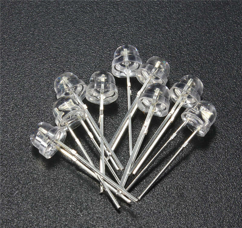 120pcs 5mm White Red Blue Green Yellow Purple LED Light Bulb Emitting Diode Lamp