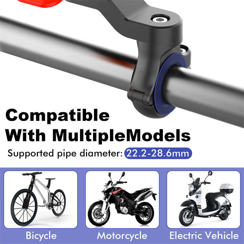 XANES Rotatable Bicycle Phone Holder 4.7"-7.2" inch Phone Shockproof Non-slip Motorcycle Holder Hand