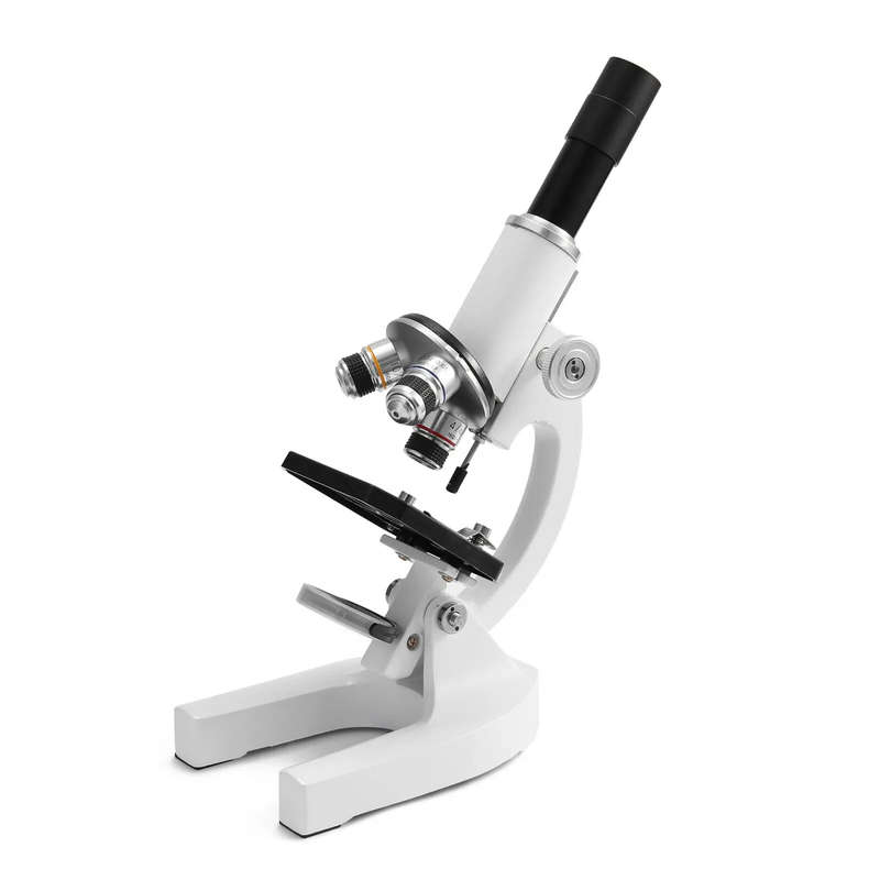 Monocular Digital Optical Microscope 64X-2400X with Adjustable Zoom Phone Holder Design Fill Light C