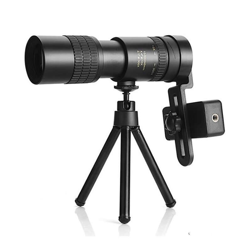 10-300X40 Monocular Telescope HD Zoom Pocket Low Night Vision Powerful Telescope For Camping Hunting