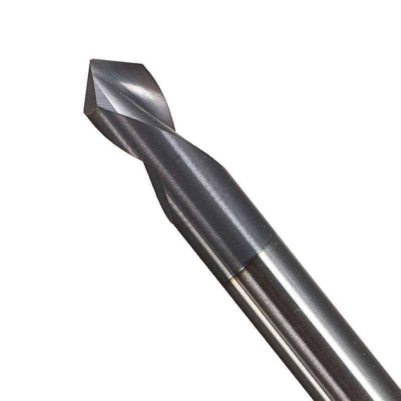 Drillpro 5pcs 6mm 90 Degree Chamfer Mill 2 Flutes HRC45 Carbide End Milling Cutter