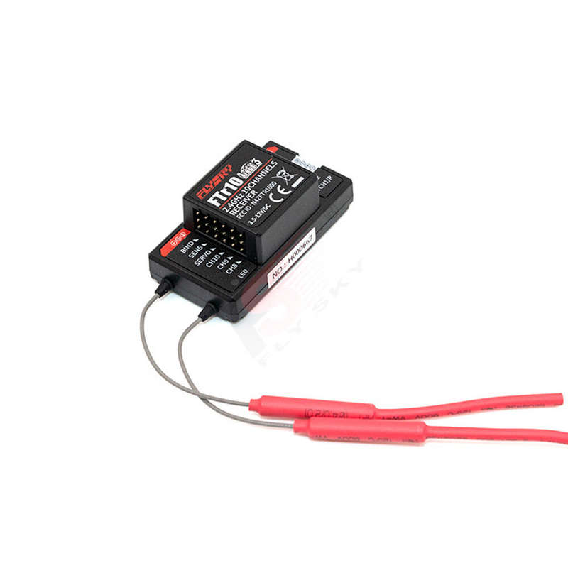 FlySky FTr10 2.4G 10CH AFHDS 3 RC Receiver Support i-BUS/S-BUS/PPM Output Compatible PL18 for RC Dro