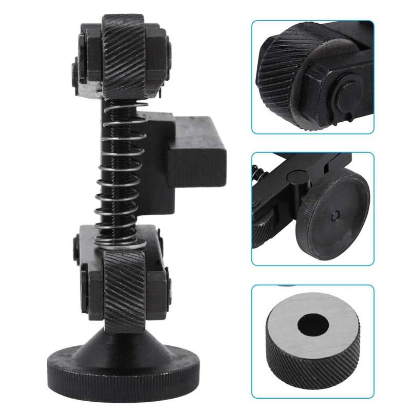 Machifit Knurling Knurler Tool Holder Linear Knurl Tool Lathe Adjustable Shank with Wheels Lathe Too