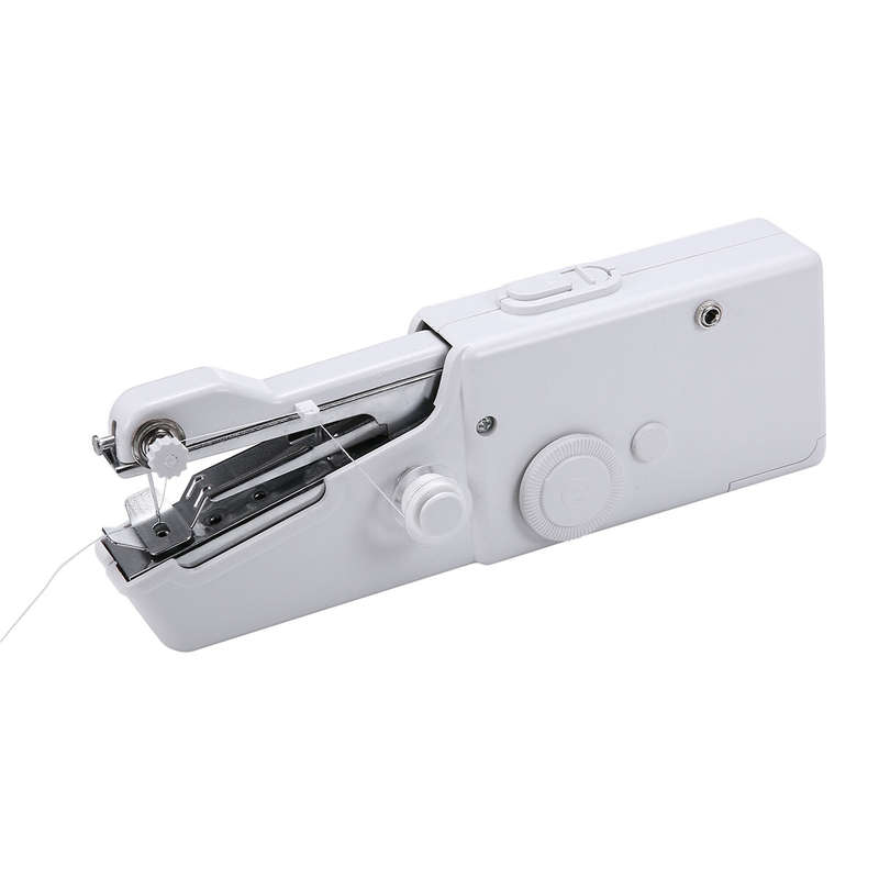 BSHAPPLUS Mini Portable Sewing Machine Handheld Cordless Quick Clothes Stitch For Home Travel