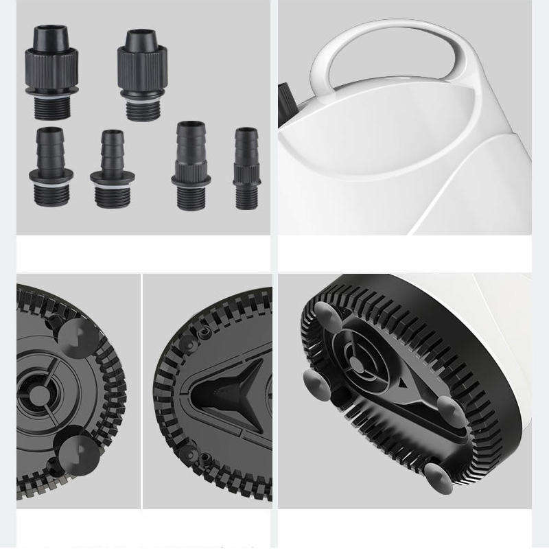 Aquarium Fish Tank Submersible Pump 360 Water Absorption Low Noise Anti-dry Waterproof Leakage Preve