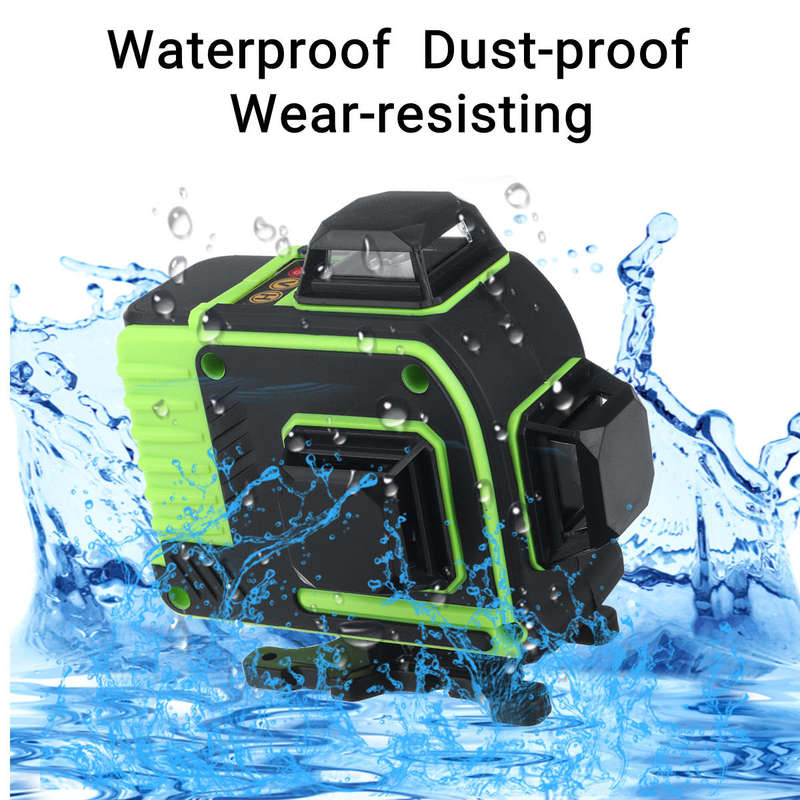 16 Line 360 Horizontal Vertical Cross 3D Green Light Laser Level Self-Leveling Measure Super Powerfu