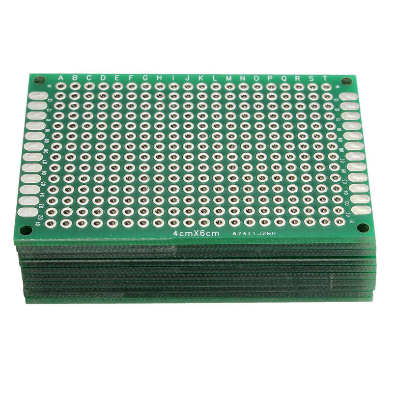 Geekcreit 80pcs FR-4 2.54mm Double Side Prototype PCB Printed Circuit Board