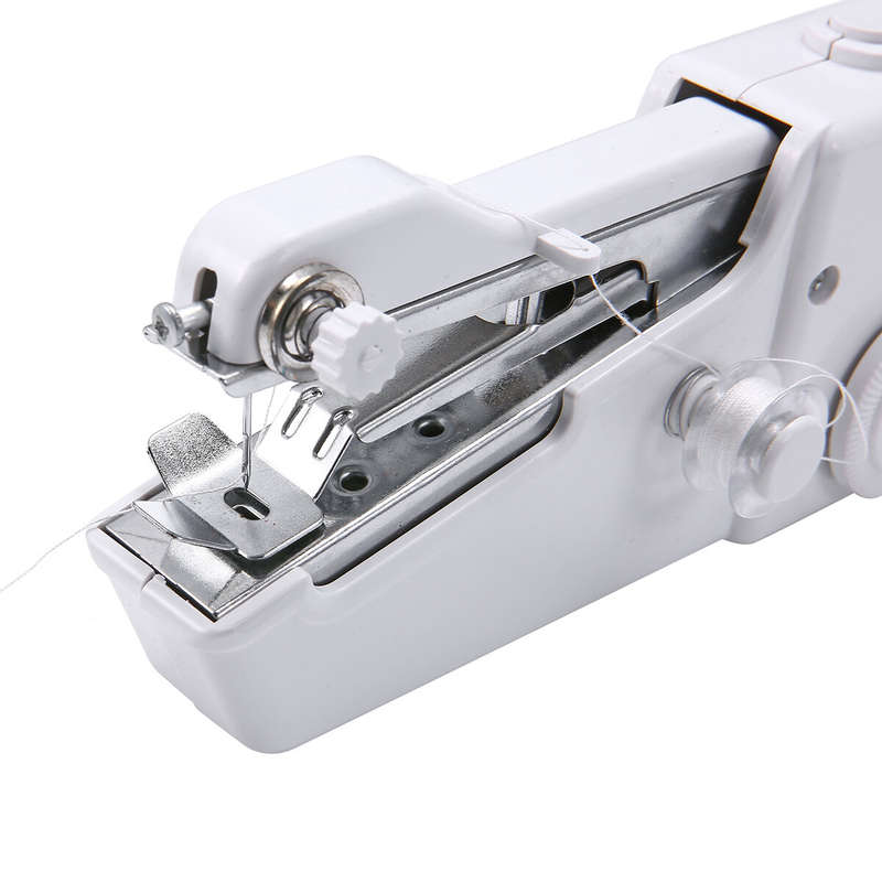 BSHAPPLUS Mini Portable Sewing Machine Handheld Cordless Quick Clothes Stitch For Home Travel