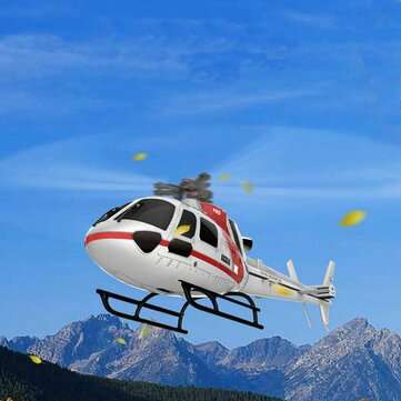XK K123 6CH Brushless AS350 Scale RC Helicopter RTF Mode 2