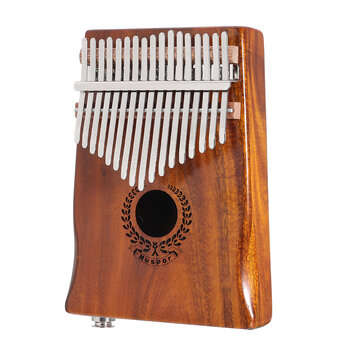 Muspor Professional 17 Key Kalimba Acacia Wood EQ Kalimba With Amplifier Built-in Pickup Tuner Hamme