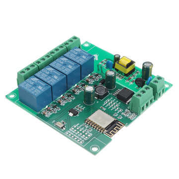AC/DC Power Supply ESP8266 WIFI Four-way Relay Module ESP-12F Development Board Secondary Developmen
