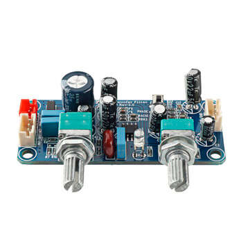 Low Pass Filter Bass Subwoofer Preamp Amplifier Board Single Power DC 9-32V Preamplifier with Bass V