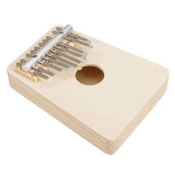 10 Keys Kalimba Wood Thumb Piano Finger Keyboard Musical Instrument w/Tuning Hammer