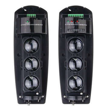 250M Alarm Triple Beam Photoelectric Infrared LED Detector Home Garden Security System Transmiter +
