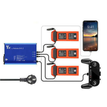 YX 5 IN 1 Multi Charging Hub Intelligent Battery Remote Control Phone Charger for ... (PLUG: EUPLUG)