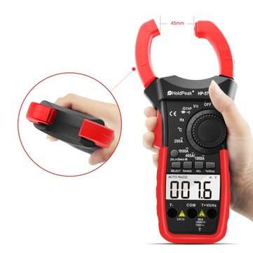 HoldPeak Digital Clamp Multimeter HP-570C-APP 1000A AC/DC Current Voltage Temperature Meter Link to