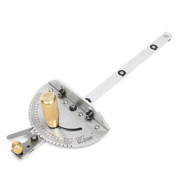 Drillpro Upgraded Miter Gauge Brass Handle Table/Saw Router Miter Gauge Sawing Assembly Ruler