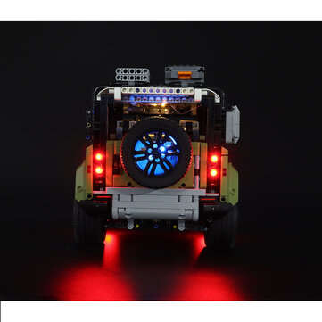 DIY LED Light Kit ONLY For LEGO 42110 Technic Land Rover Defender Car Brick