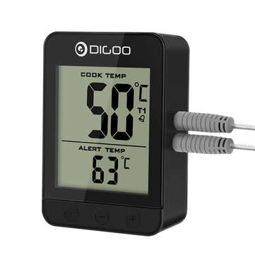 Digoo DG-FT2203 Smart Bluetoorh LED & LCD Display BBQ Kitchen Cooking Thermometer With Double Stainl