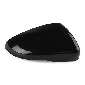 Gloss Black Left/Right Side Wing Door Rearview Mirror Cover Cap For VW Golf MK6... (TYPE: )