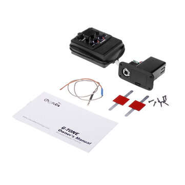 Cherub GT-6 Acoustic Guitar Preamp Piezo Pickup Reverb Delay Chorus 3 Band EQ Equalizer LCD Tuner Ef