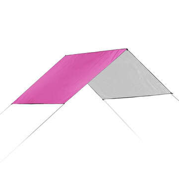 3x3m Multifunction Anit-UV Tent Tarp Rain Sun Shade Awning Shelter Hammock Picnic M... (COLOR: PINK)