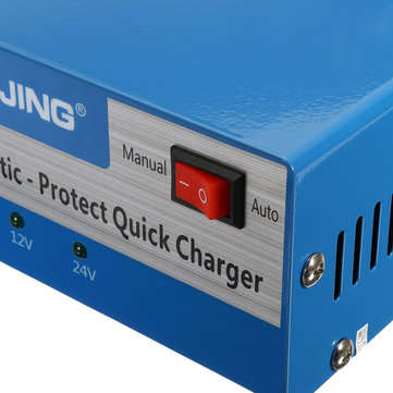 LCD 12V/24V Intelligent Automatic Battery Charger Pure Copper Charger Pulse Repair Type Maintainer f