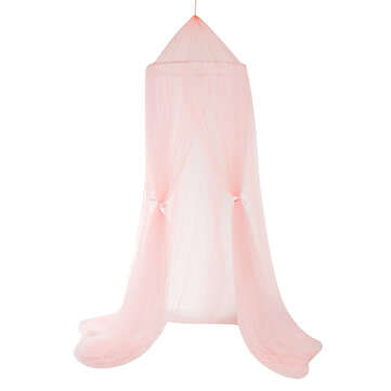 Kid`s Round Dome Mosquito Net Tulle Yarn Play Tent Baby Queen Princess Bedding (COLOR: PINK)