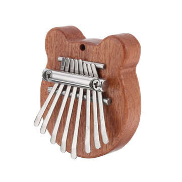 Muspor 8 Keys Mini Kalimba Africa Thumb Piano Mbira Solid Wood Keyboard Instrument Gift Toy With Lan