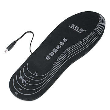 WARMSPACE Electric Heated Shoe Insole Foot Warmer Heater Feet Warm Socks Boot + 2 Battery