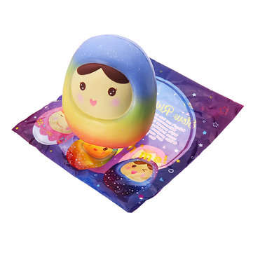 Vlampo Squishy Doll Jumbo Tumbler 13cm Licensed Slow Rising Original Packaging C... (COLOR.: YELLOW)