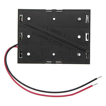 5pcs DC 11.1V 3 Slot 3 Series 18650 Battery Holder High Quality Battery Box Battery Case With 2 Lead