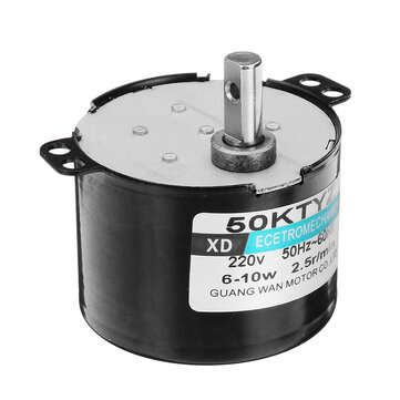 Machifit 50KTYZ 220V 2.5rpm Synchronous Motor 10W Permanent Magnet Motor