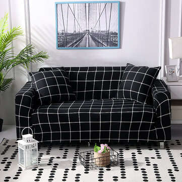 Elastic Sofa Couch Cover Sofa Protective Slipcover Settee Stretch ... (SIZE: 1SEATER | COLOR: BLACK)