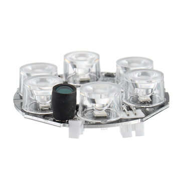 IR LED Infrared Light Board for CCTV Camera Night Vision 30-40M 6*Array LED White 2.5W DC12V